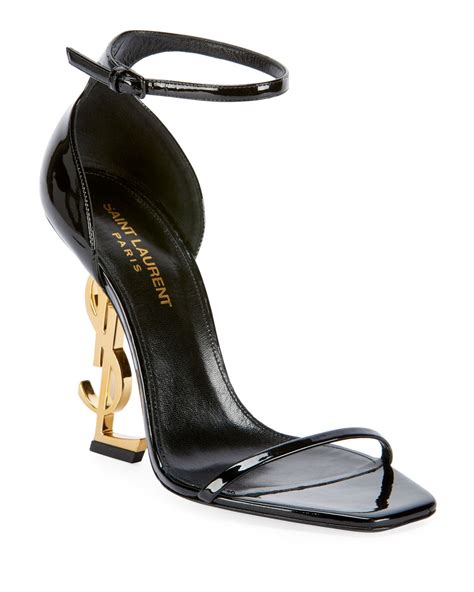 ysl logo pumps|YSL opyum pumps.